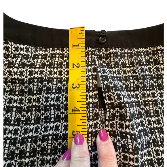 Violet & Claire Career Blouse Womens XL Blue & White 3/4 Sleeves Summer Top - Picture 16 of 17